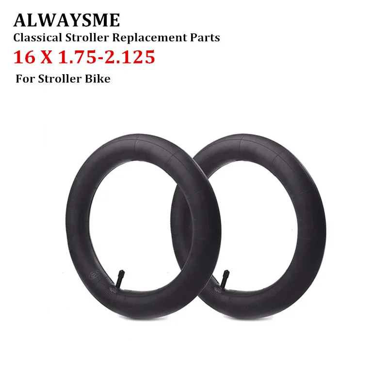 ALWAYSME Rear Wheel 1PCS 16"-1.75/1.95/2.125 Baby Stroller Wheel Replacement Inner Tube Bike Inner Tube Baby Walker Inner Tube