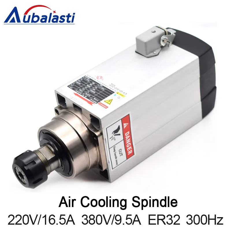 

4.5KW Spindle CNC Router Spindle Motor Air Cooled Spindle 380V P4 Bearing ER32 Motor Spindle for CNC Milling Router Machine