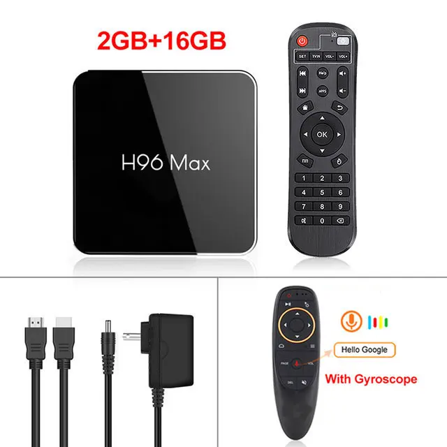 2GB16GB Dual Control H96 max x2 S905X2 android 8,1 smart tv box 2,4/5,8 Gwifi 4K HD2.0 Голосовое управление NETFLIX Google Play Поддержка IPTV подписка h96 - Цвет: 2GB16GB Dual Control