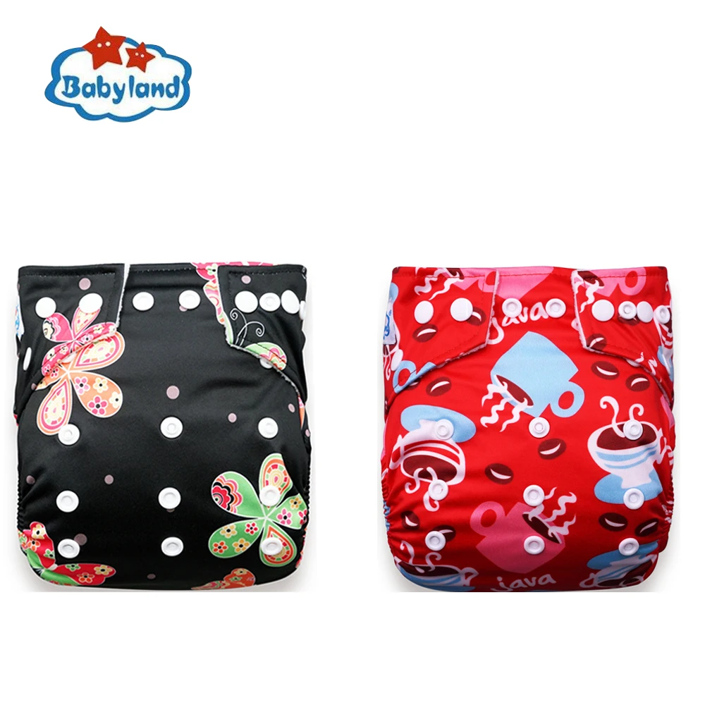 

[ My Choice 102 Prints) 1PC Diaper Nappy +1PC Microfiber Insert Absorbment Liner Waterproof Cloth Diaper Reusable Nappy Covers