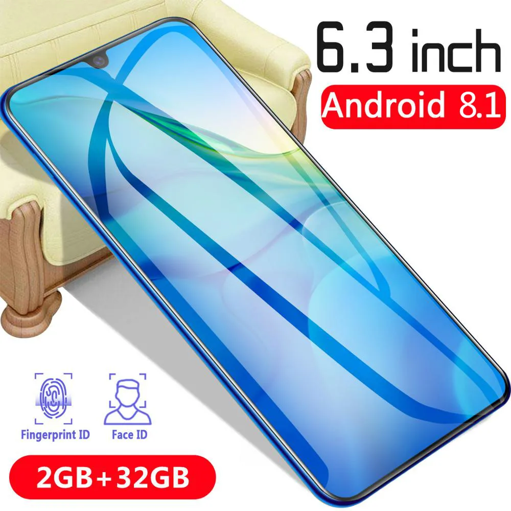 2GB+32GB CHAOAI P35pro Smartphone Global Version CellPhone 8 core 6.3 inch Drop Screen Telephone 2 Sim P35