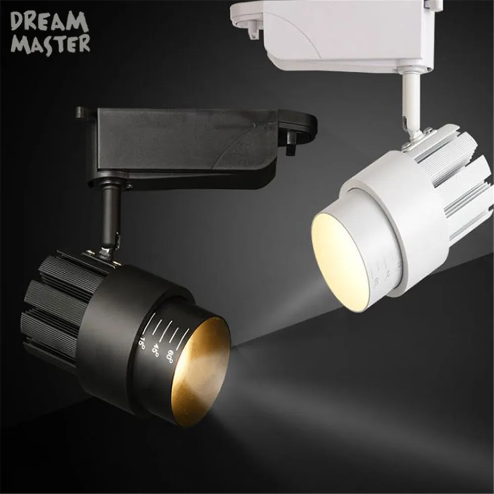 5/7/10/12/15/20/30 W COB LED أضواء المسارات led السكك الحديدية مصباح المصابيح الأضواء iluminacao تركيبة إضاءة لمتجر متجر بقعة الإضاءة