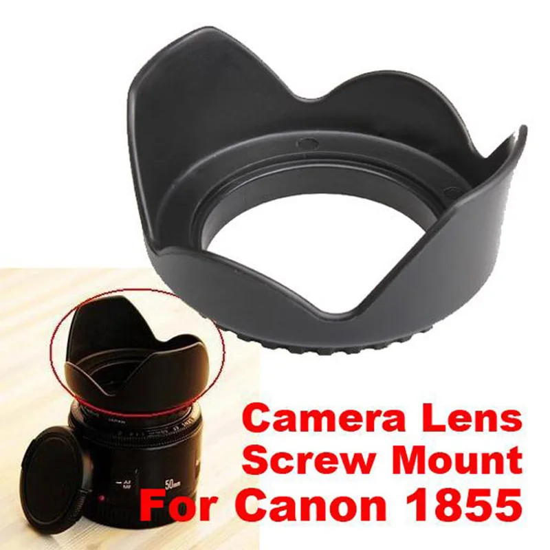 

Flower Camera Hood universal Portable 58mm filter and snap-on Petal Lens cap Hood camera accessories for Canon EOS 1855 lens