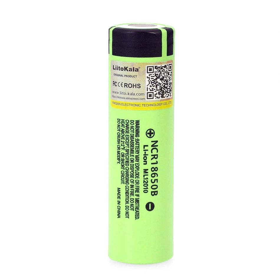 12 шт./лот Liitokala 18650 3400mAh NCR18650B 3,7 V литиевая аккумуляторная батарея для фонариков