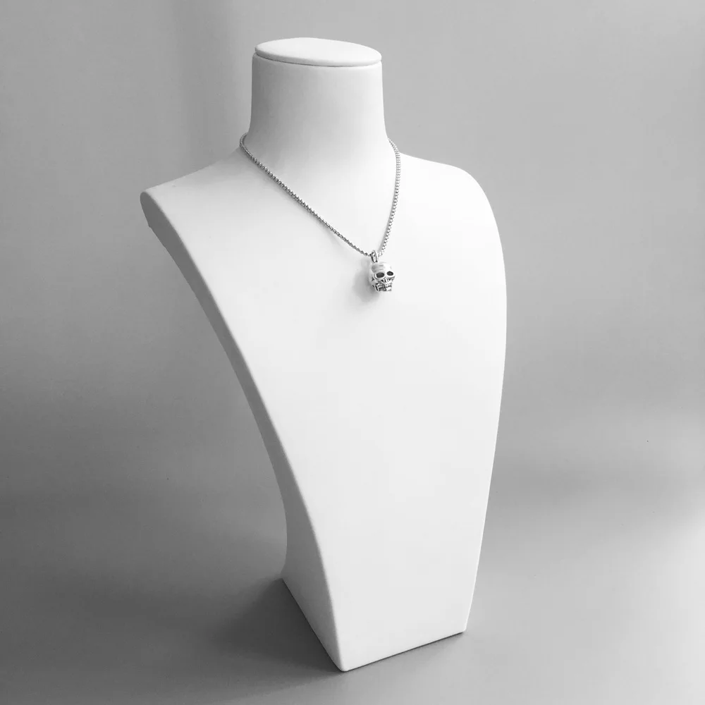 Máscara De Calavera Maori Lily Colgantes Joyería de Moda Plata Esterlina 925 ennegrecida