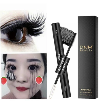

2 in 1 Mascara Waterproof Lengthens Eye Lash Black White Rimel 4d Curling Maskara Volume 4D Silk Fiber Eyelash Mascara