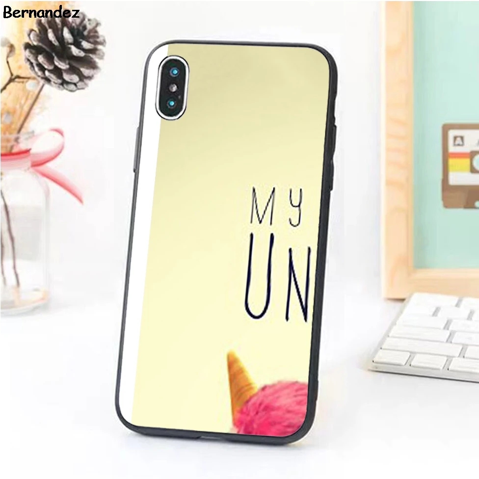 Чехол для телефона из ТПУ Bernandez чехол iPhone 5 5S SE 6 6s 7 8 plus X XR Xs Max my fluffy unicorn minions |