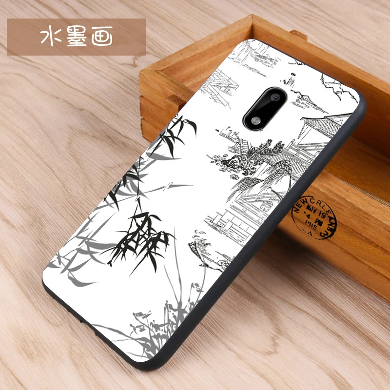 Nokia 6 Case Original Cover for Nokia 6 Case bag Cover Skin Wolf Fish Skull Nokia6 Fundas 100% BiNFUL 22