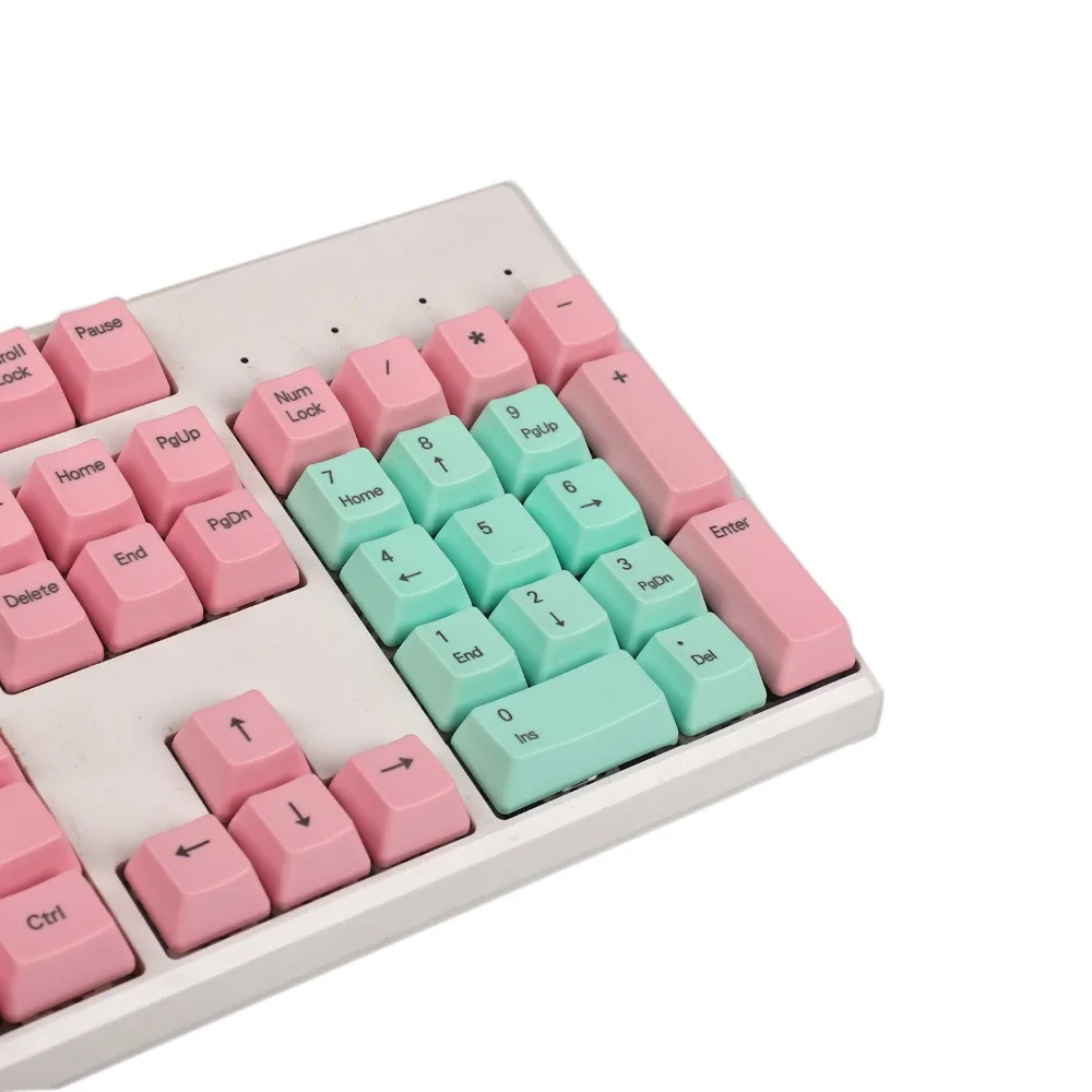 YMDK 104 клавиш розовый зеленый толстый PBT OEM профиль Keycap для MX переключатели стандарт ANSI 61 87 104 Механическая игровая клавиатура