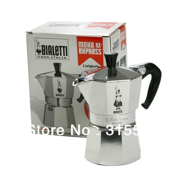 Free Shipping High Quality 2 Cup Bialetti Brand Logo Aluminium High Quality 2 Cup Bialetti Brand Logo Aluminium Expresso Coffee Maker