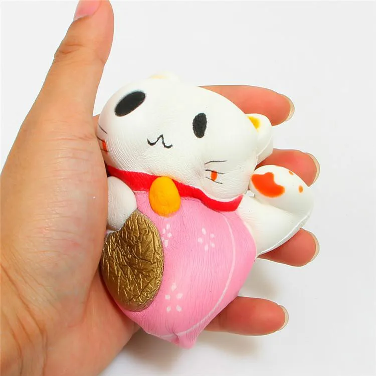 Mskwee Kawaii Squishy мягкие Фортуна Lucky Cat Squishies милые животные замедлить рост анти-стресс детей взрослых Squeeze игрушки подарки