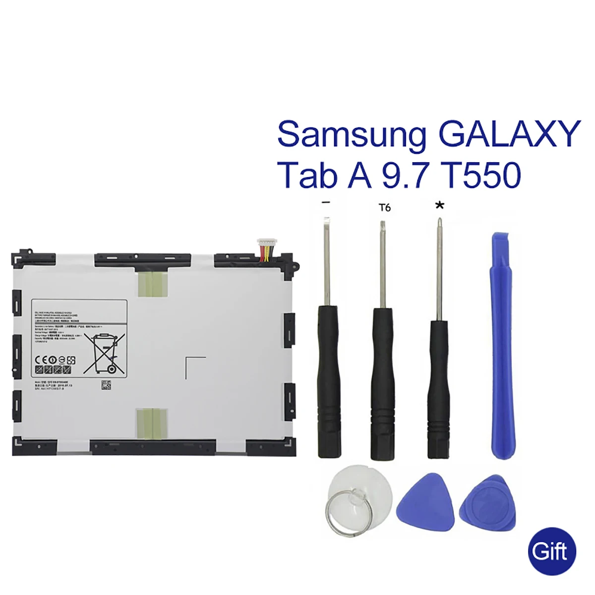 Yilizomana Replacement Tablet Battery EB BT550ABE For Samsung Galaxy Tab A 9.7" SM T550 SM P550