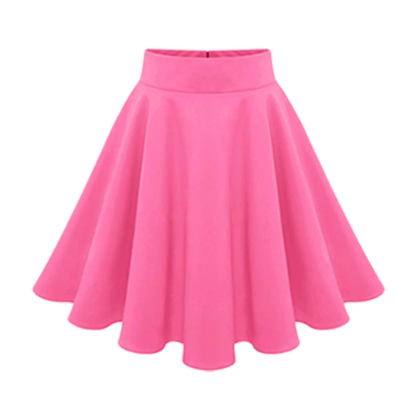 2015 Summer Style Skirts Womens High Waist Long Skirt Umbrella Pleated ...