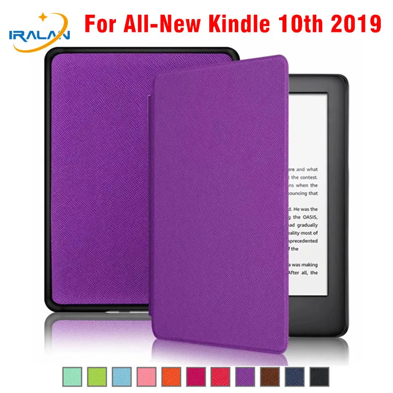 

Folio PU Leather Smart Ereader Case for Amazon All-new Kindle 2019 6" For Kindle 10th generation 2019 E-book Magnet Cover+Stylus