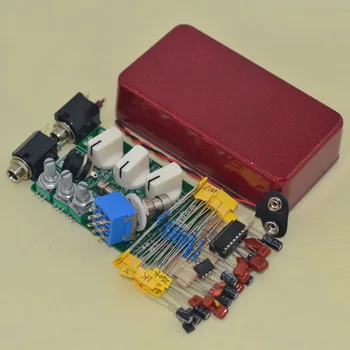 

DIY Delay Guitar Effect Pedal Kit With 1590B and 3PDT 9-PIN Guitar Effects Stomp Switch True Bypass Free Shipping