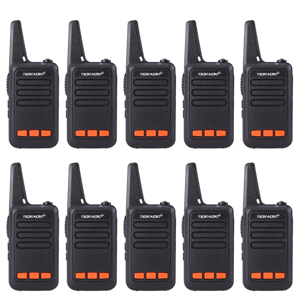 

10pcs/lot Portable Walkie Talkie Mini Radio UHF 400-480MHz 3W 1500mAh 16CH Two Way Radio Ham Radio HF Transceiver Communicator