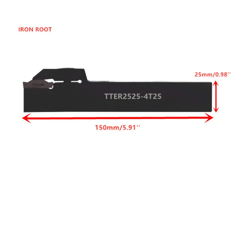 TTER/TTEL 16 мм 20 мм 25 мм инструменты с ЧПУ Токарный станок внешний пазовой режущий сверлильный инструмент держатель для TDC4 вставка