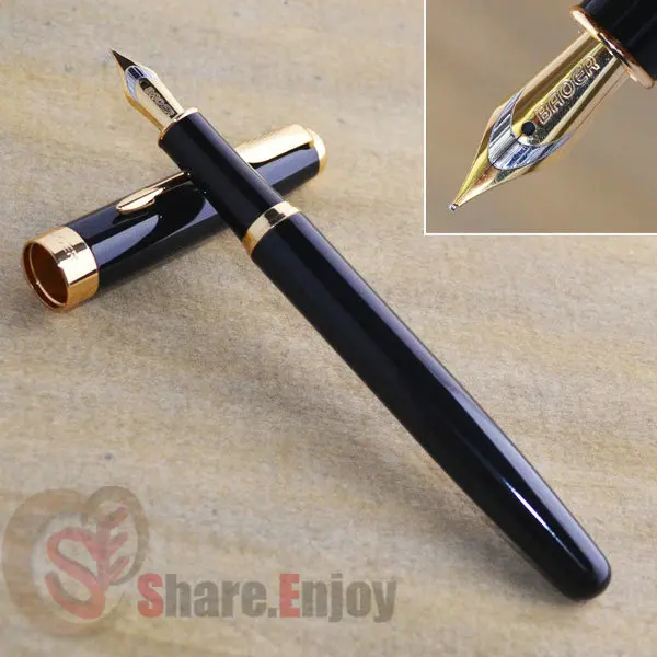 Перьевая ручка BAOER 388 черный и золотой Средний наконечник|baoer 388|fountain pen baoerpen baoer |