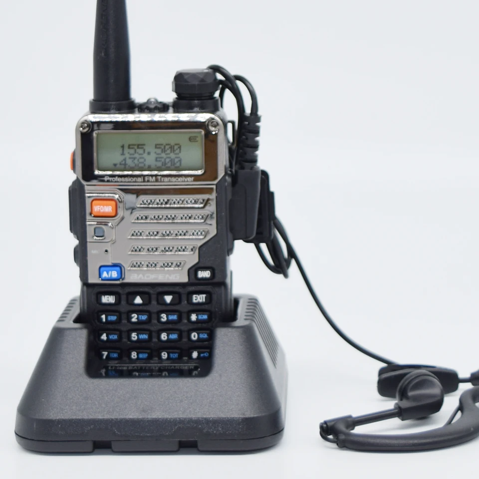 Портативная рация Baofeng UV-5RE Plus Dual Band двухстороннее радио Pofung UV 5RE 5 Вт 128CH UHF/VHF двойной дисплей радио