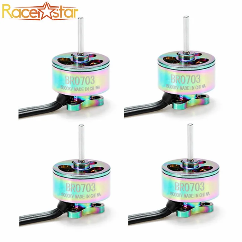 

4pcs 4X Racerstar 0703 BR0703 SE 15000KV 1-2S FPV Racing Brushless Motor for RC Drones FPV Quadcopter Toys Frame Spare Parts