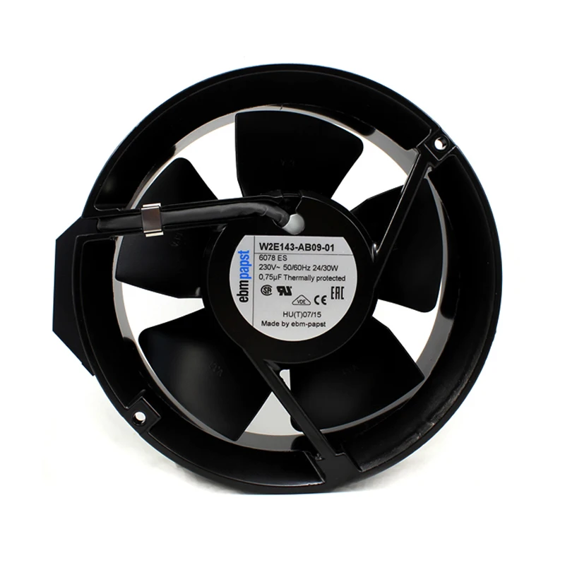 Для Ebm Papst W2E143-AB09-01 AC 230V 24~ 30W 172X172X51mm квадратный Вентилятор охлаждения сервера