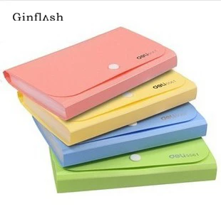 

Plastic Candy Color A6 File Folder Small Document Bags Expanding Wallet Bill Folders for Documents blue pink file holder OFF012