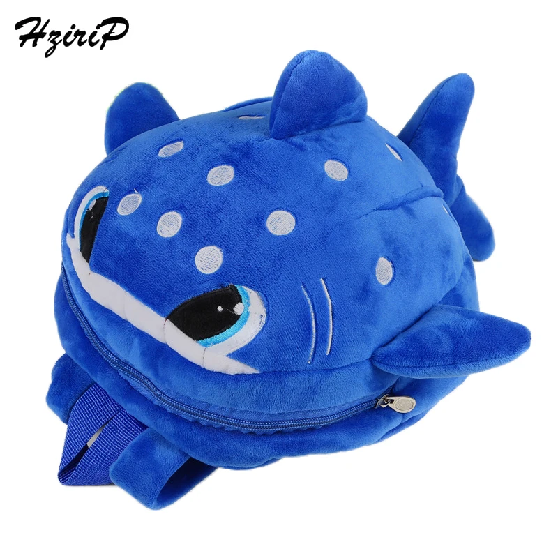 HziriP Hot Sale Cute Shark Backpacks Kids Girls Boys Plush Adjustable