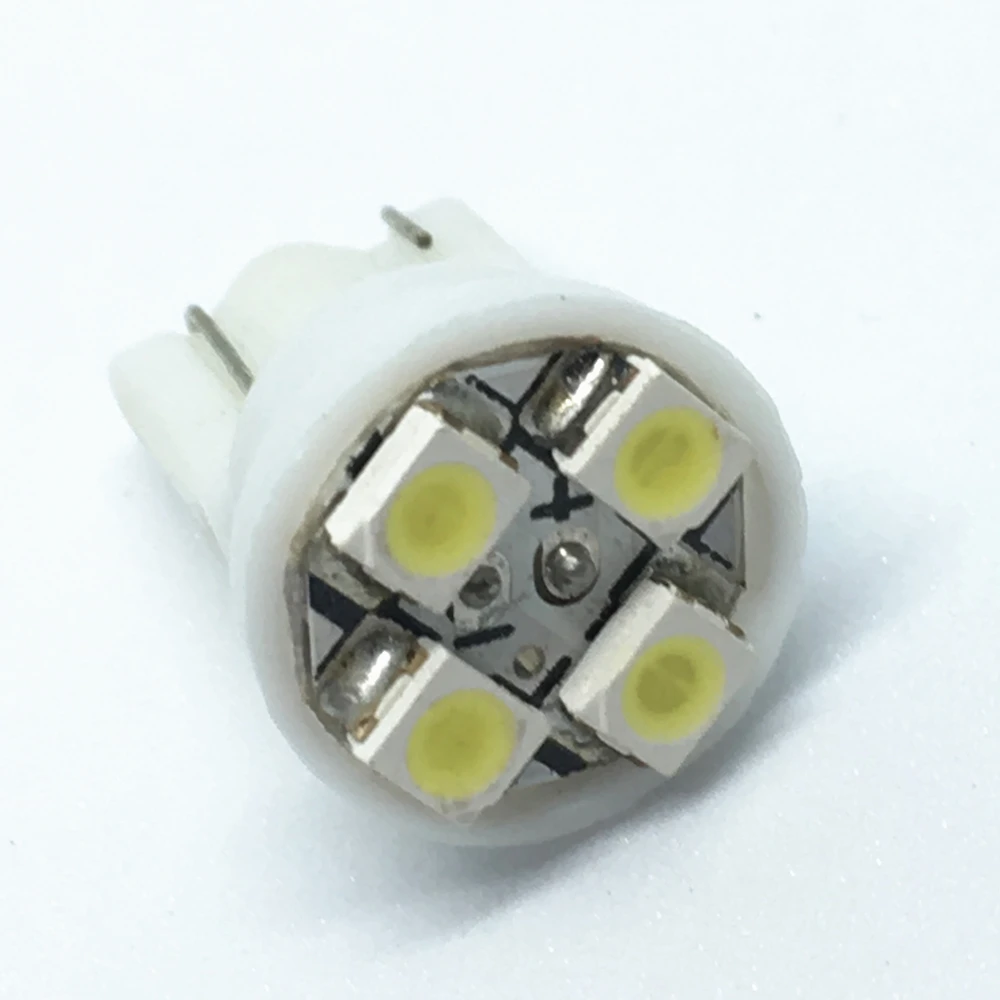 2 шт. T10 194 W5W 4 led 3020 smd габаритный автомобильный фонарь лампа для чтения купольная