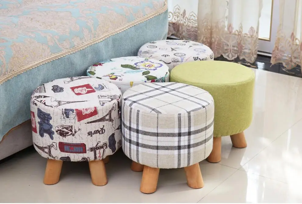 Criativo fezes sofá de tecido