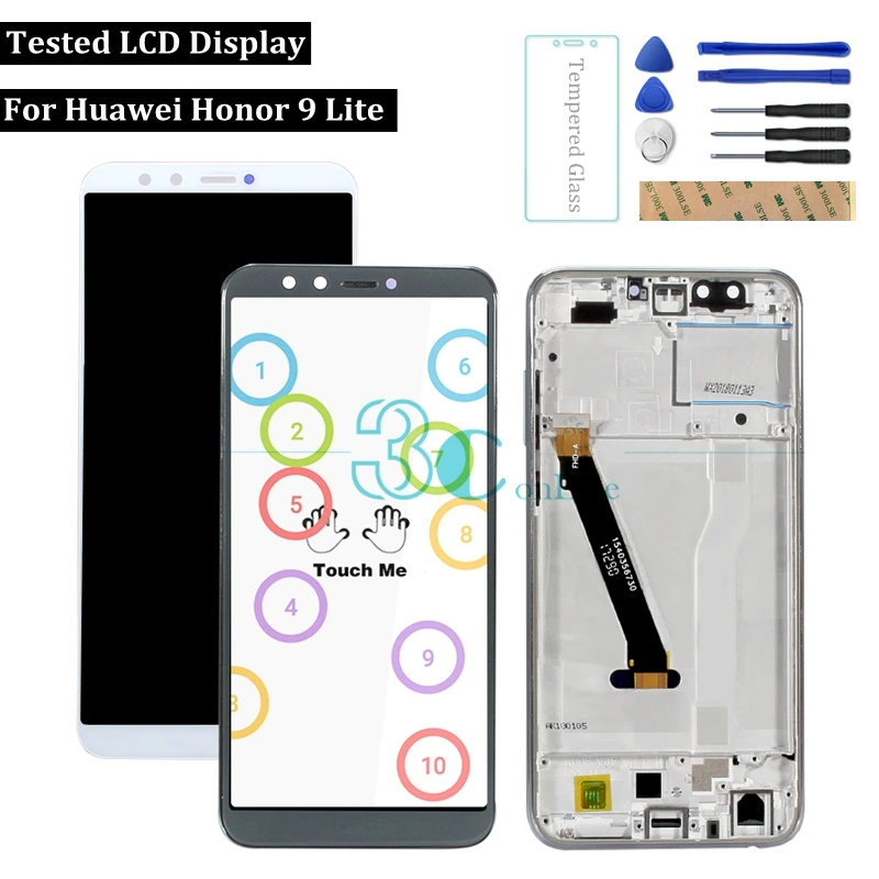 

5.65" For Huawei Honor 9 Lite LCD Display Screen With Frame Digital Assembly Honor 9 Youth Touch Panel Replacement Repair Parts