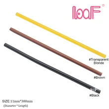 LOOF 20 шт. 1,1*30 см термоплавкие клеевые палочки для клеевого пистолета/кончик для ногтей Кератиновое соединение инструменты для наращивания волос