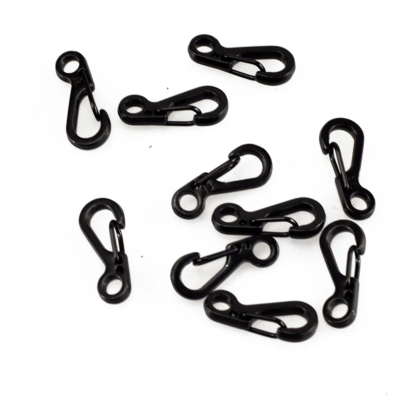 

Free Shipping 10PCs EDC Keychain Spring Clasps Climbing Carabiners Camping Bottle Hooks Paracord Tactical Survival Gear