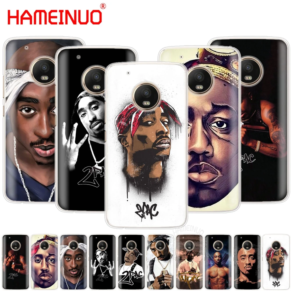 

HAMEINUO 2Pac Tupac Amaru Shakur case phone cover For Motorola Moto X4 C G6 G5 G5S G4 Z2 Z3 PLAY PLUS