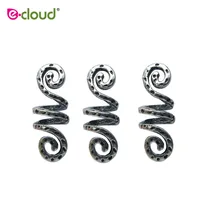 5 шт./лот волос бусины кольца-Dreadlock аксессуары для волос скандинавской спиральная завивка волос катушки Весна бусы для кос бороды пушистые подвески