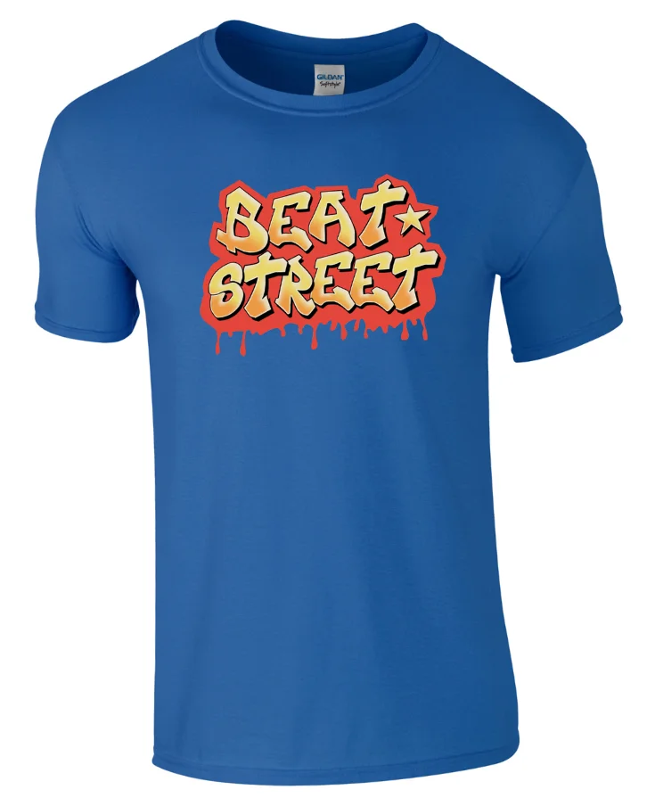 BEAT STREET/футболка с граффити в стиле ретро топ надписью Breakdance Wild Style Rock Steady Crew новые