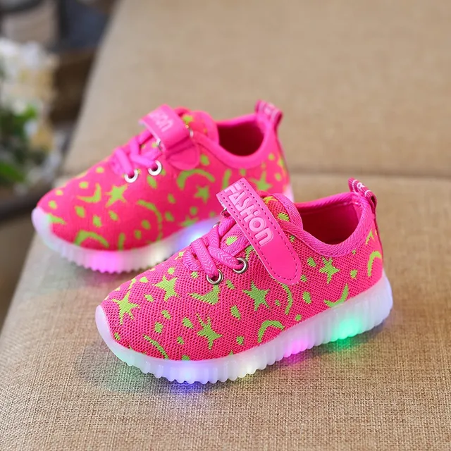 Kids Flash Led Light Breathable Baby Shoes LED Shoes for Children ...