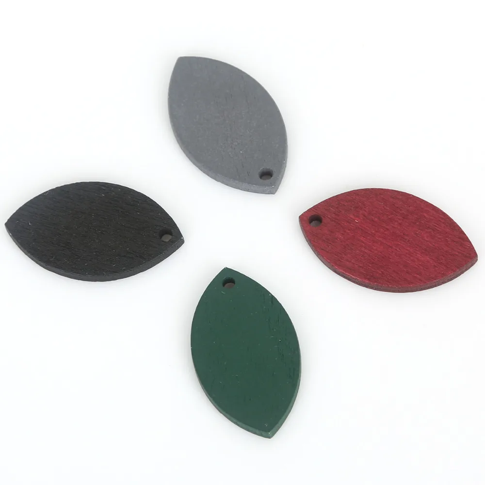 

Women Jewelry Handmade Wood Charm Leaf Shape Pendant For DIY Earrings Accessories Dangle Earrings Jewelry Making Findings