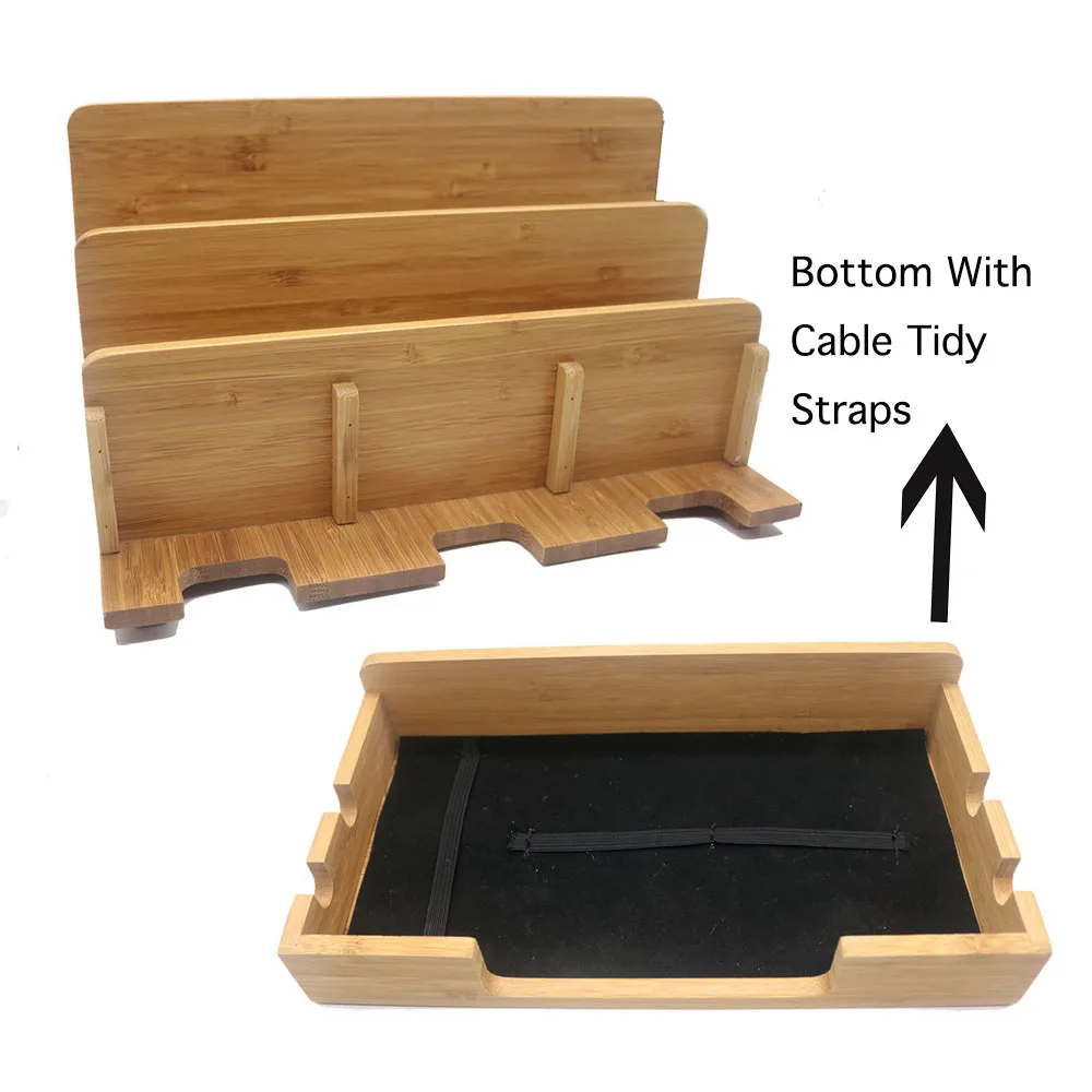 Multi-Function-Natural-Bamboo-Wood-Charge-Station-Charging-Dock-Cradle-Stand-Holder-Storage-box-For-iPhone
