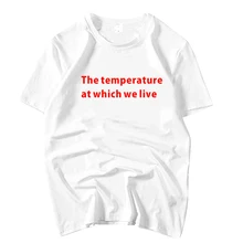 KPOP SHINee Мин Хо концерт такой же температуры, при которой мы живем печать футболка летние простые Круглая горловина футболка с короткими рукавами