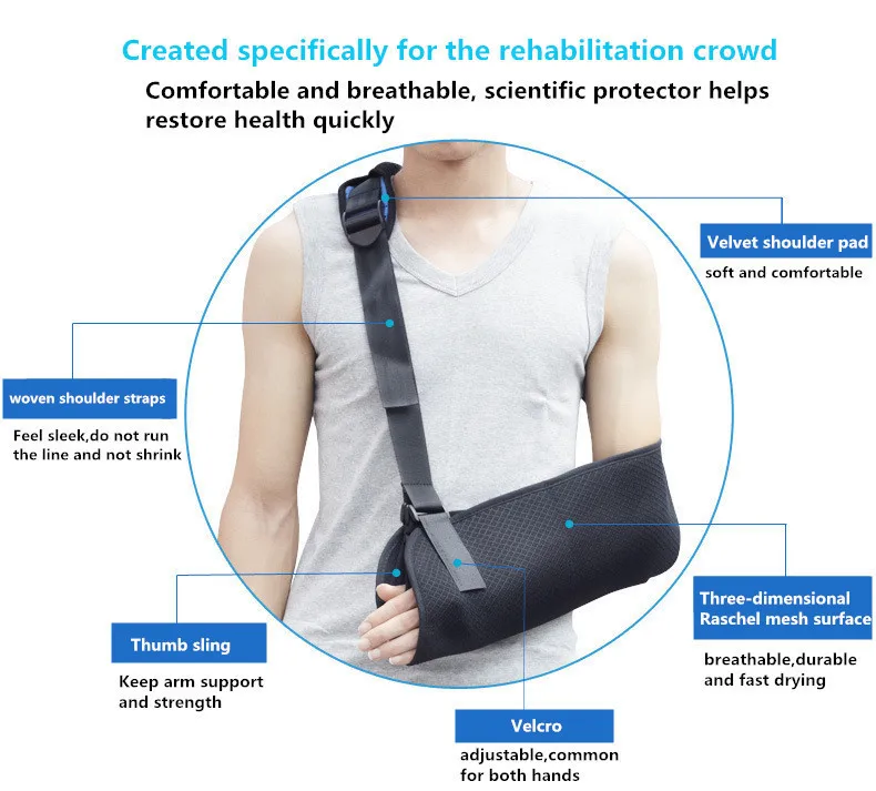 Регулируемый Медицинский руку слинг Поддержка бандажа ремень плечевой ремень для взрослых и детей наручные ортопедии инструменты