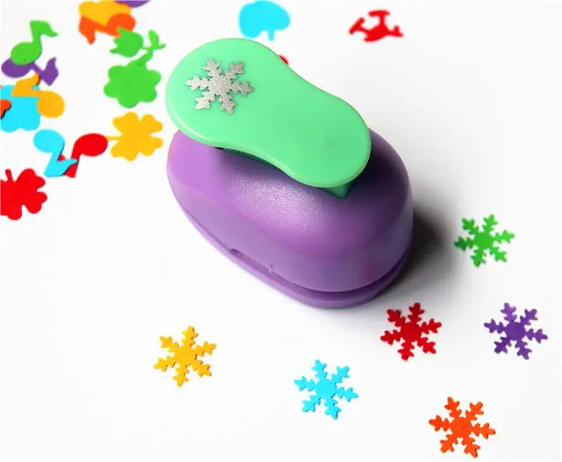 snowflake paper punch 15mm 5/8'' shapes craft punch diy puncher paper cutter scrapbooking