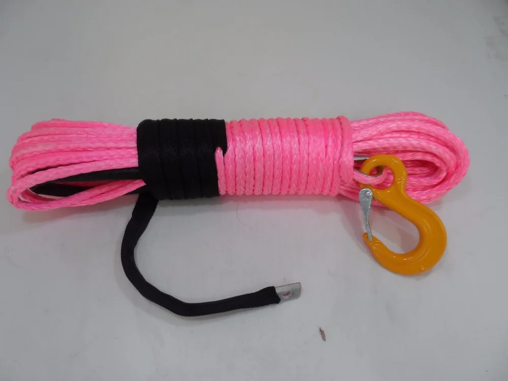 Pink 5/16"*100ft Synthetic Winch Rope,ATV Winch Cable,Off Road Rope