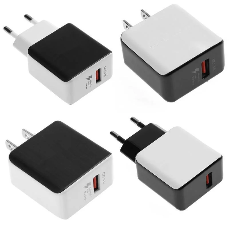 

QC3.0 Fast Charger Mobile Phone Charger EU/US 5V/9V/12 Smart Phone Tablet Universal Charger Travel Charger