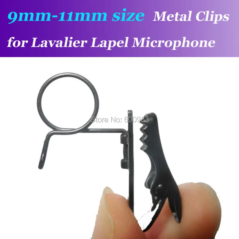 9Mm-11Mm Formato Di Ricambio Sostituibile Mic Clip Per Audio-Technica Ecc Lavalier Microfoni Lavalier