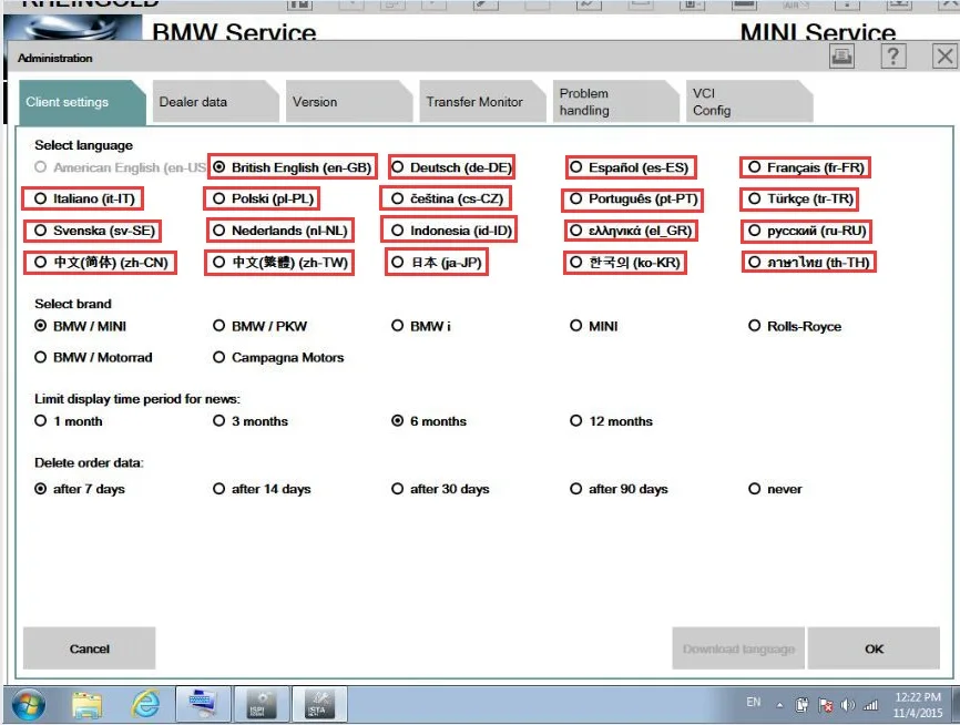  201912 para BMW ICOM A2 Software HDD última versión ISta D 420 ISta P 366 hdd 500gb modo experto co