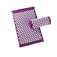 Shakti Mat Shakti Acupressure Mat Pillow Body Massage Acupuntura Massager Mat Rose Spike Massage and Relaxation Yoga Neck Back