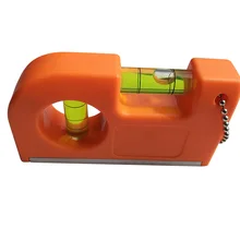 Мини брелок уровень линейка с магнитной базой V полоса спиртовой уровень пузырьковый зажим 83X50 мм