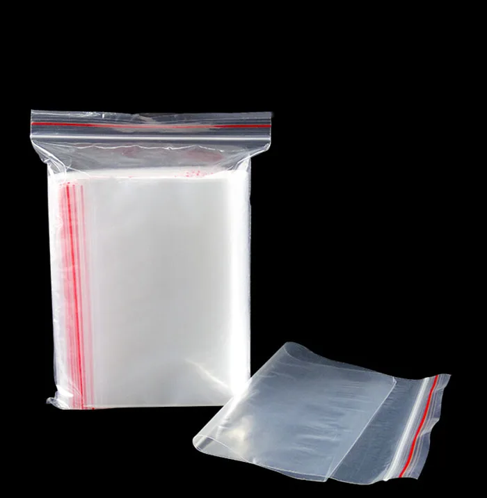 100 шт./лот пакетики с застежкой для упаковка прозрачная пакеты с застежкой zip-lock мини Пластик пакет для пищевых продуктов сумка большого размера