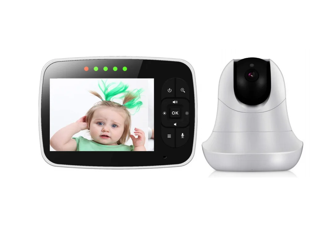 

SM93 Baby Monitor Showing Baby Surveillance Camera Watch with 3.5" LCD Screen night vision two-way audio Temperature Sensor