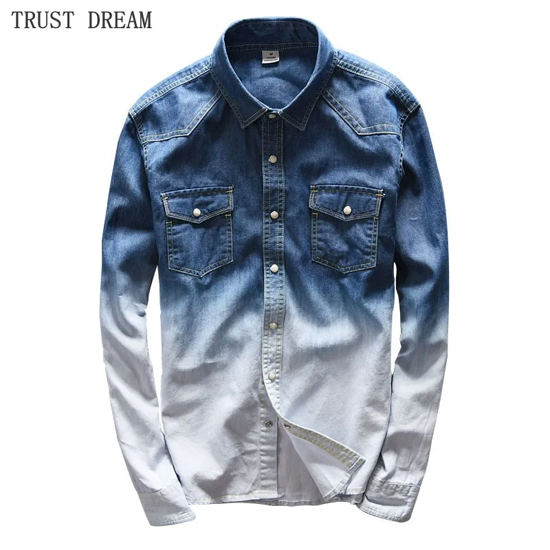 denim solid comfortable shirt